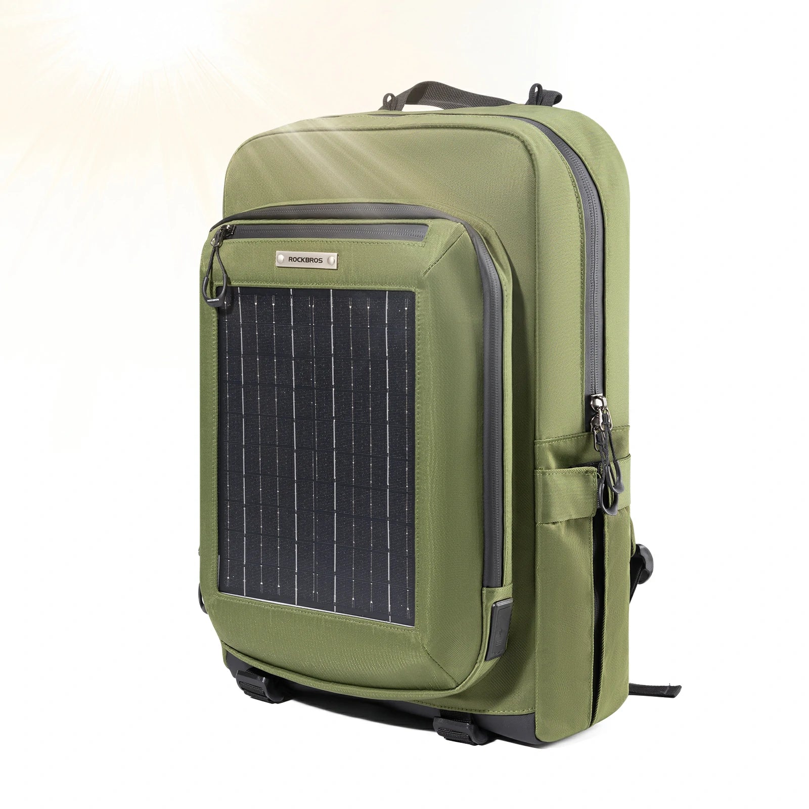 Solarrucksack Solar Rucksack 20L mit Flexiblem Abnehmbarem 10V 14W - Image 6