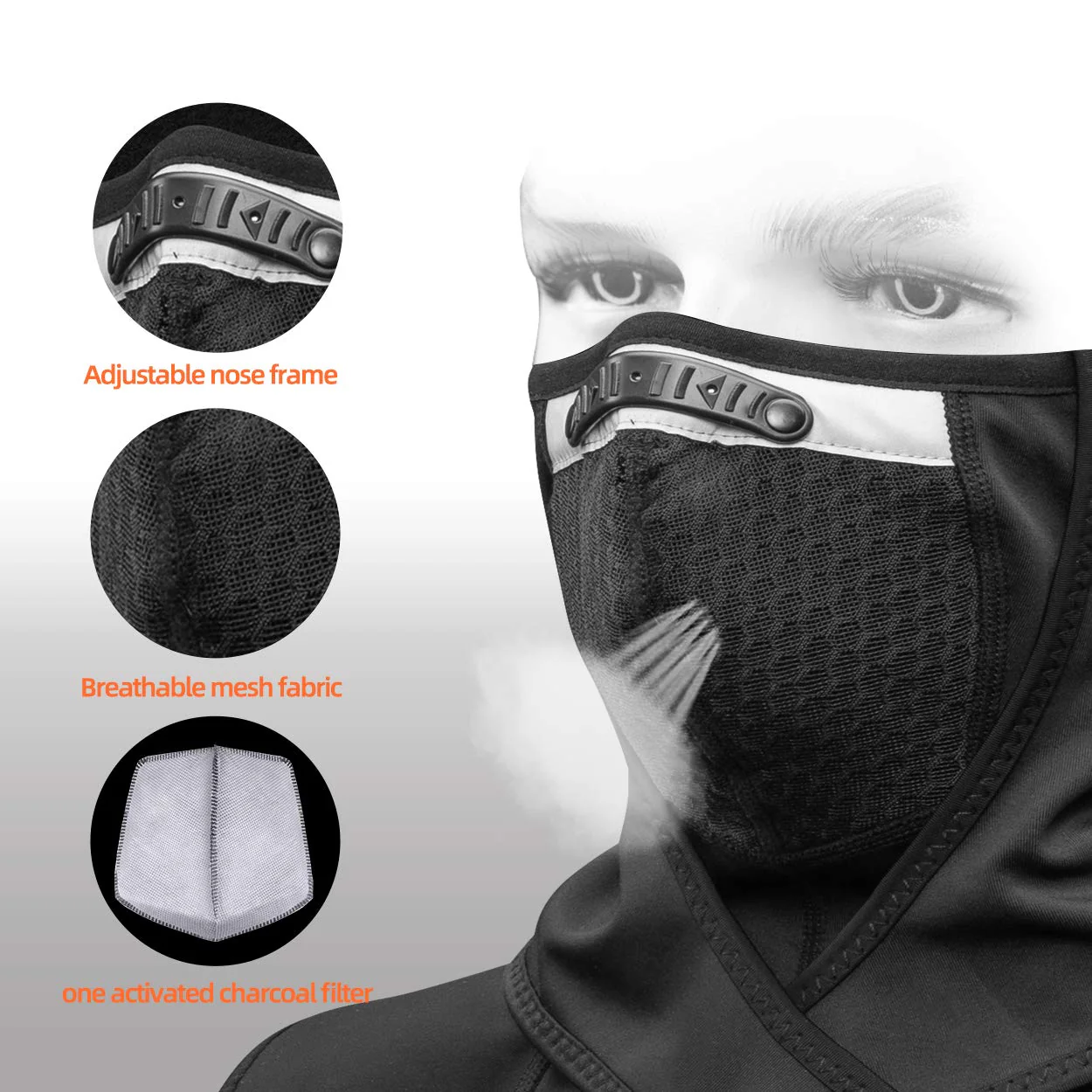 Sturmhaube Winter Warm Balaclava Winddicht Reflektierend Halswärmer - Image 3