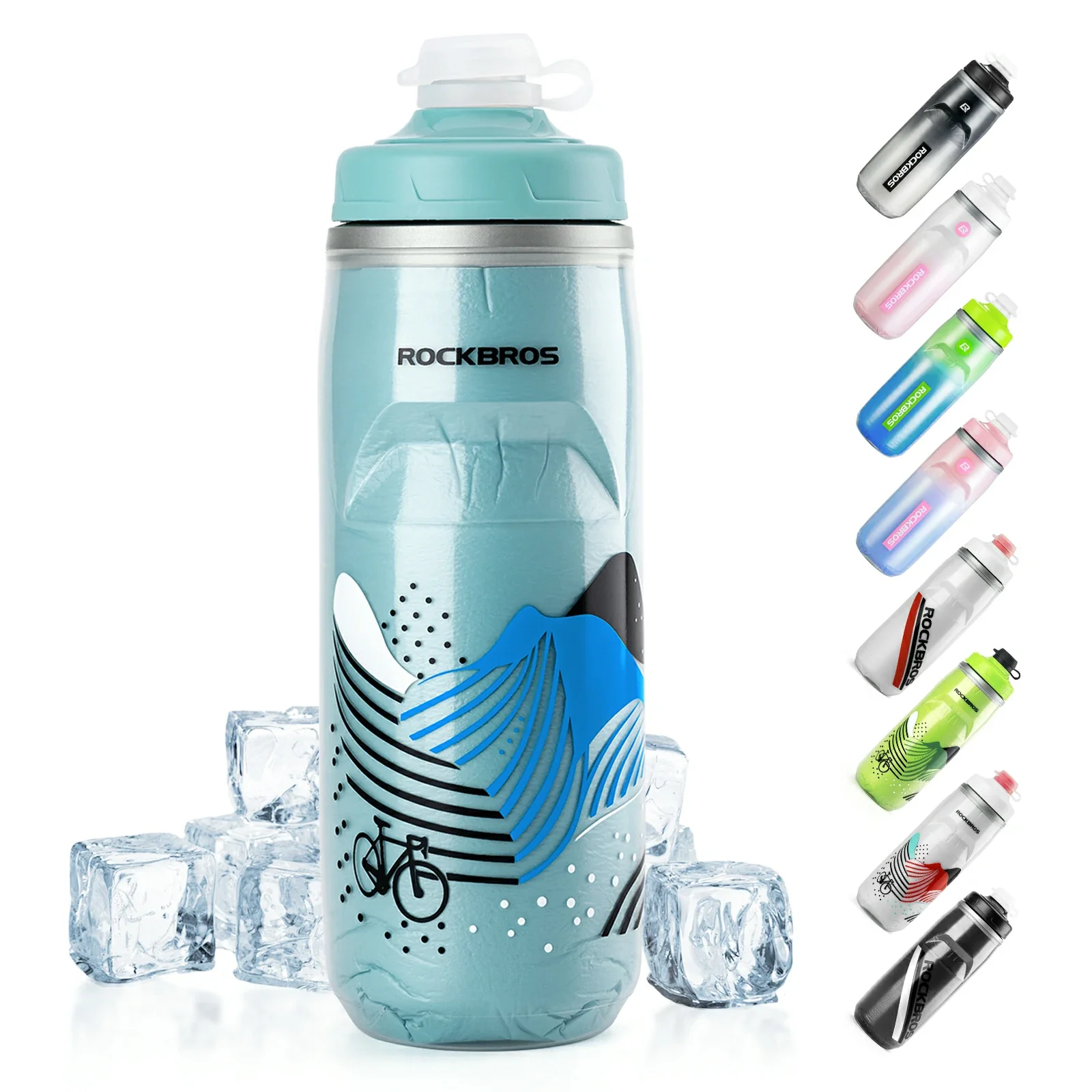 Trinkflasche Fahrrad 620 ml 5 H Kühlenhalten - Image 16