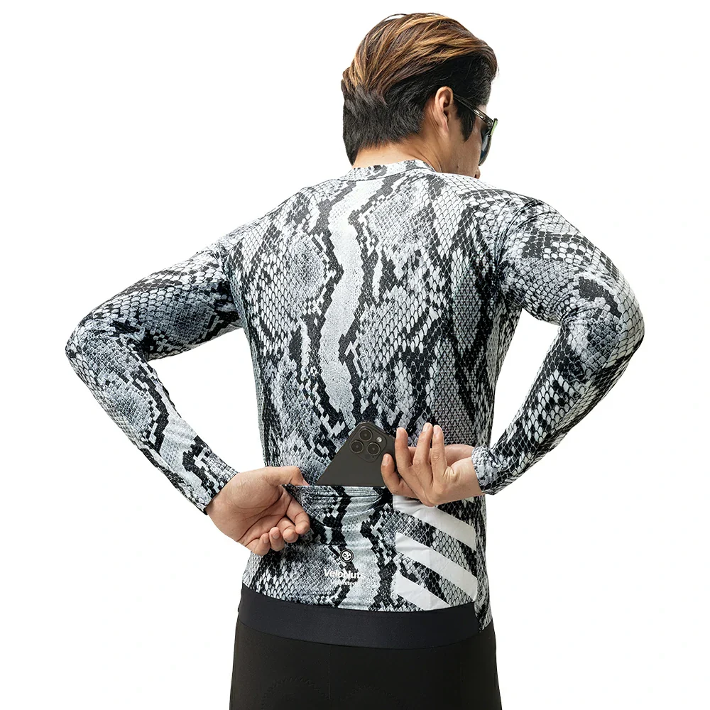 Velonuts SORA SERIES Herren Radtrikot Langarm „Drachenhaut“ - Image 6