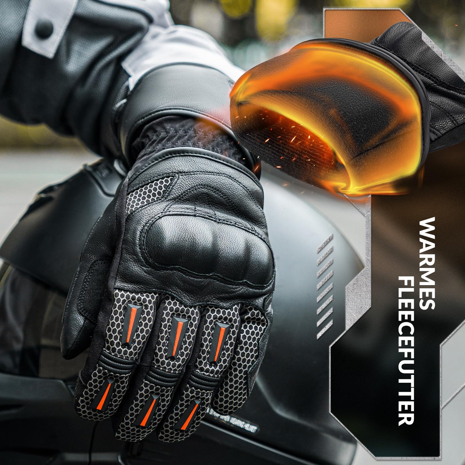 Winter Fahrrad Handschuhe mit Touchscreen Funktion - Image 2