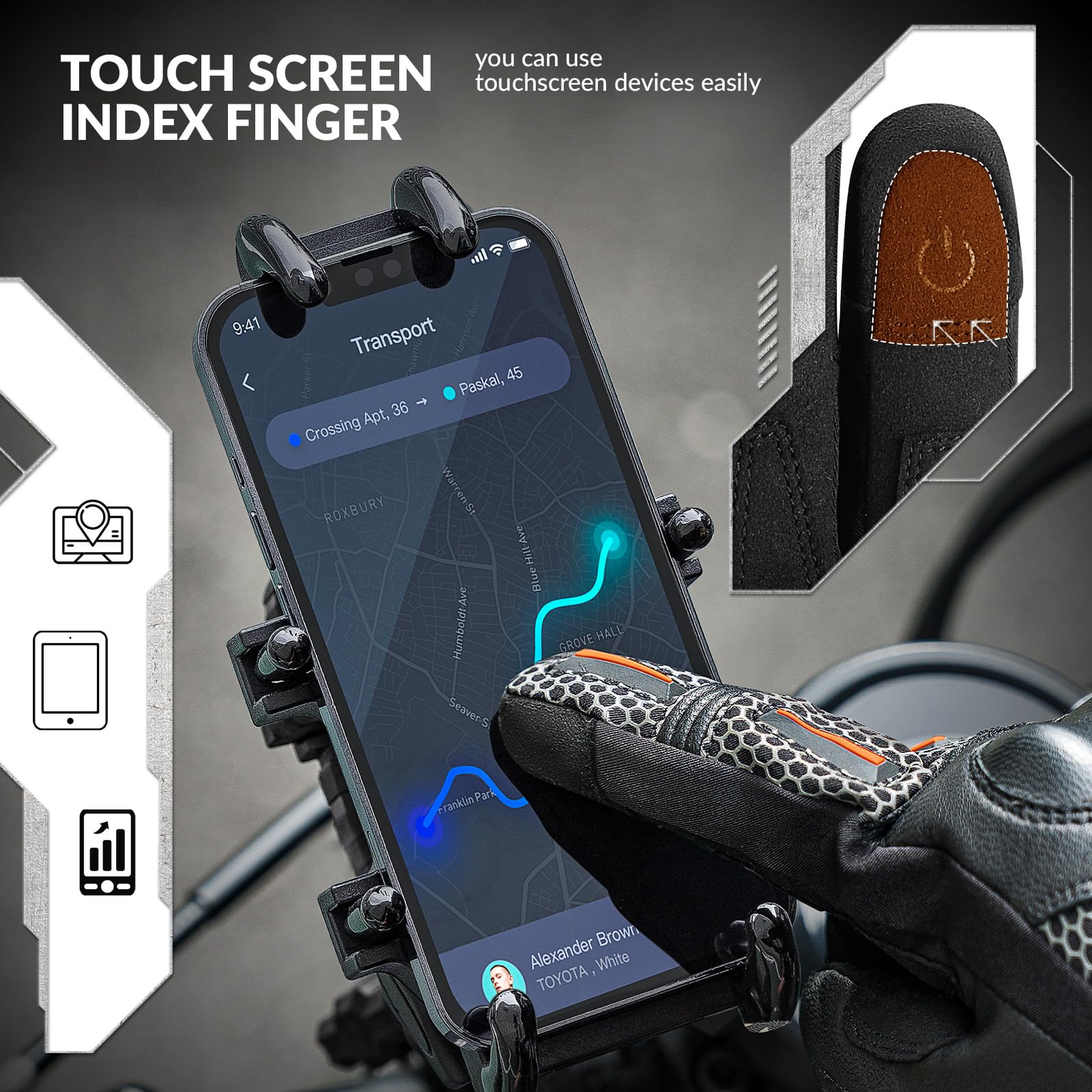 Winter Fahrrad Handschuhe mit Touchscreen Funktion - Image 6