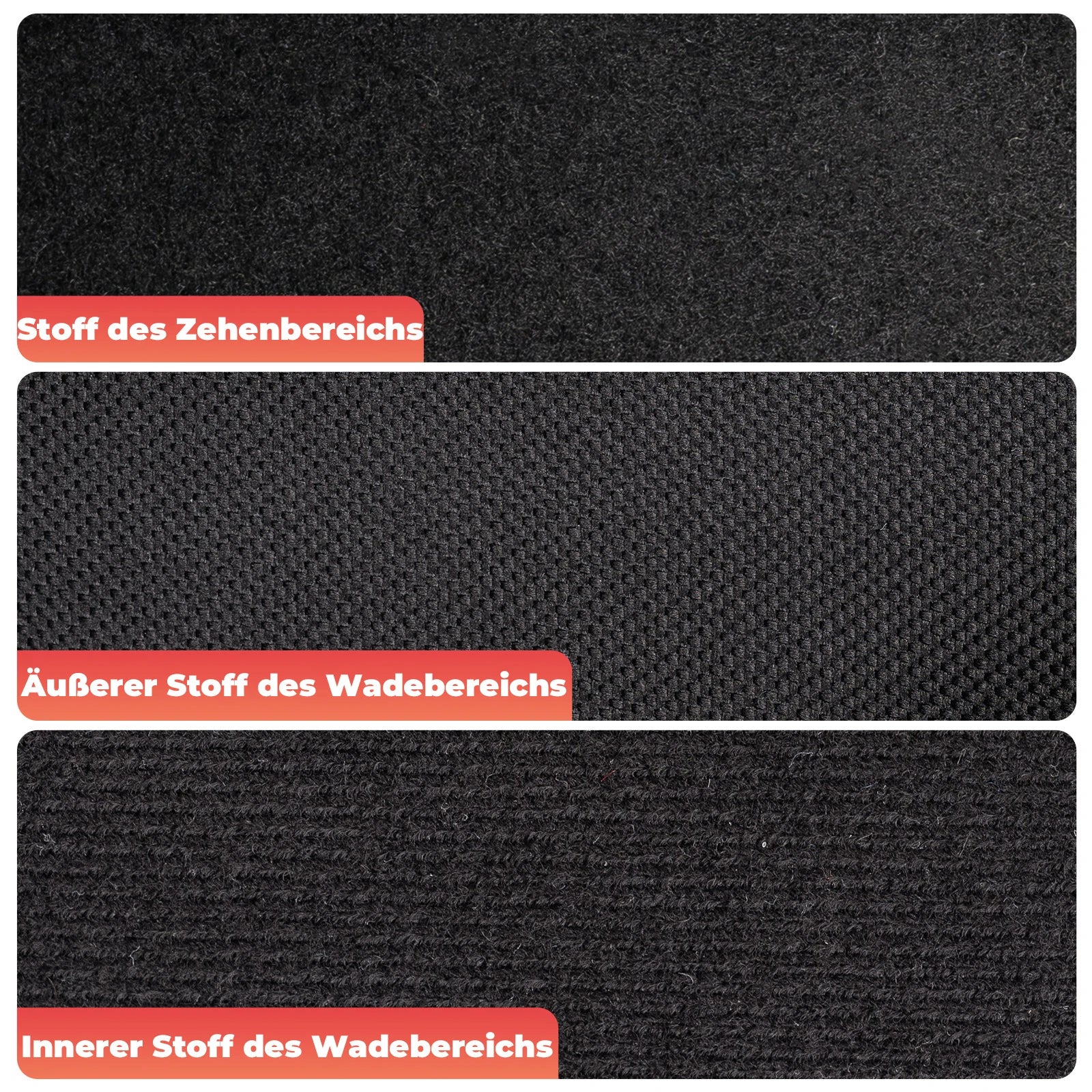 Zehenwärmer Wiederverwendbar, Winddichte Beinschutz Winter Zehenwärmer mit Knöchelschutz - Image 4